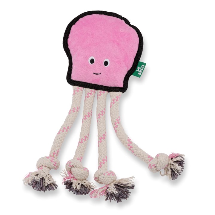 Beco Rough & Tough Octopus Medium Dog Toy