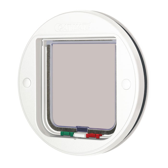 Cat Mate Glass Fitting Cat Flap White