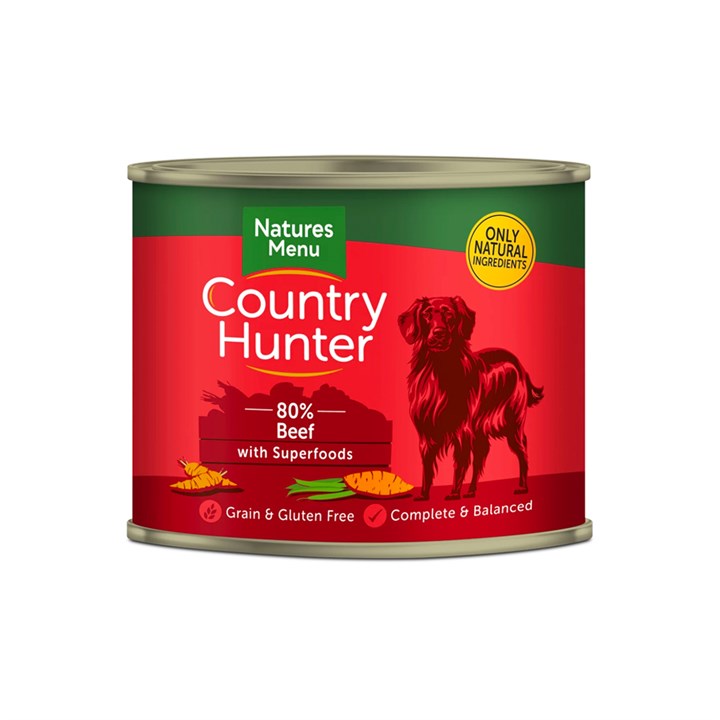 Country Hunter Grass Fed Beef Wet Dog Food 600g