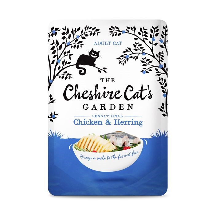 The Cheshire Cat's Garden Chicken & Herring Wet Cat Food 85g