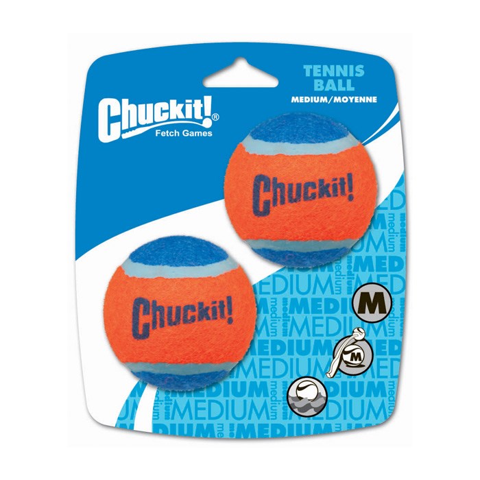 Chuckit! Tennis Balls - Medium 2 Pack Dog Toy