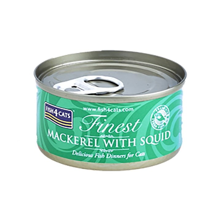 Fish4Cats Mackerel with Squid Wet Cat Food 70g