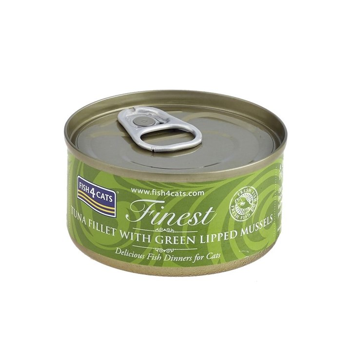 Fish4Cats Tuna Fillet & Green Lipped Mussel Wet Cat Food 70g