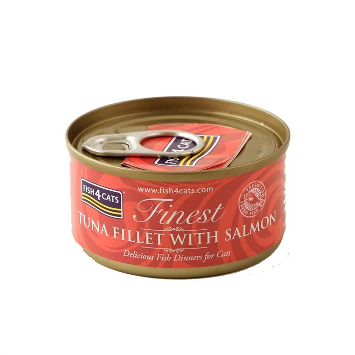 Fish4Cats Tuna Fillet with Salmon Wet Cat Food 70g