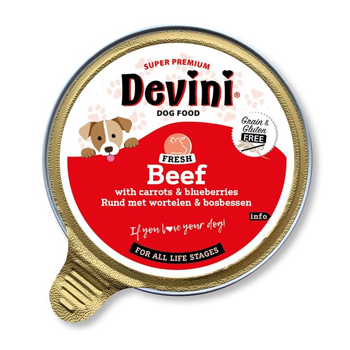 Devini Beef Wet Dog Food 85g