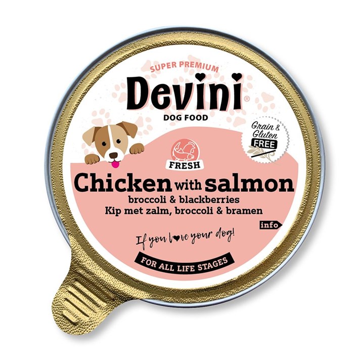 Devini Chicken & Salmon Wet Dog Food 85g