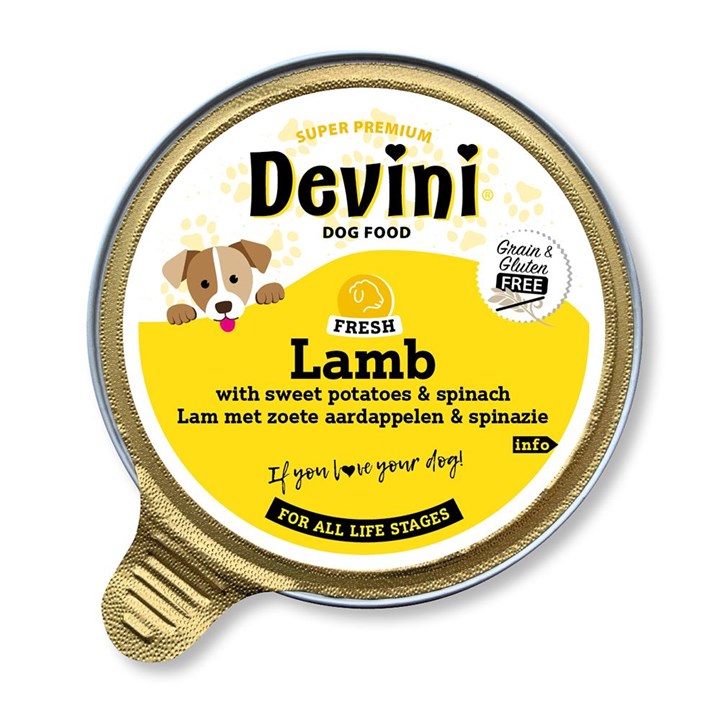 Devini Lamb Wet Dog Food 85g