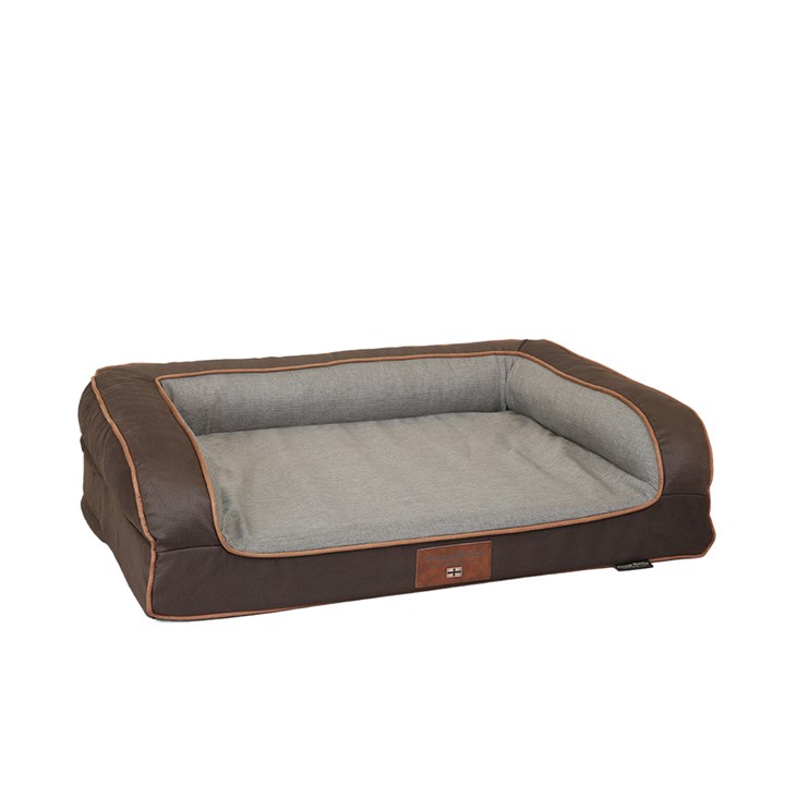 George Barclay Beckley Dog Sofa Bed Chestnut and Stone