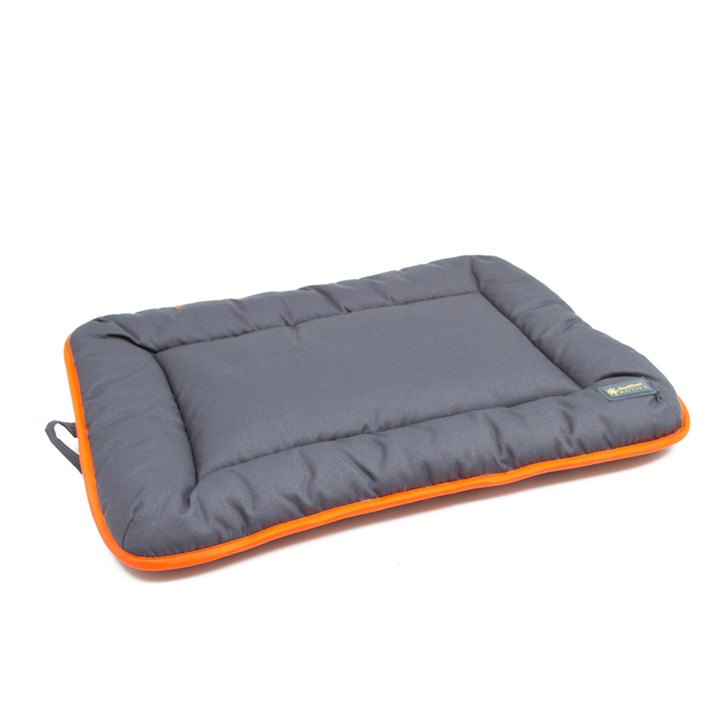 Great & Small Active Crate Dog Mat Grey with Orange Trim