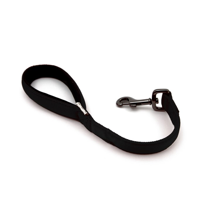 Great & Small Classic Cushion Dog Lead Black