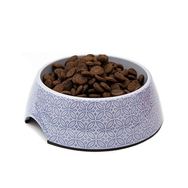 Great & Small Blue Mosaic Melamine Pet Bowl