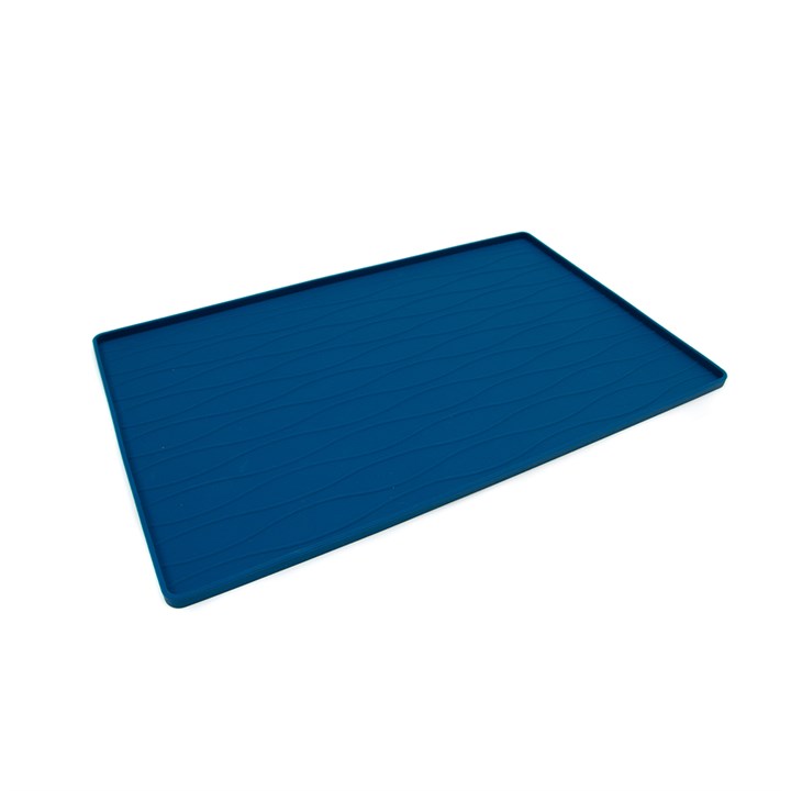 Great & Small Penrose Blue Silicone Food Mat with Waves