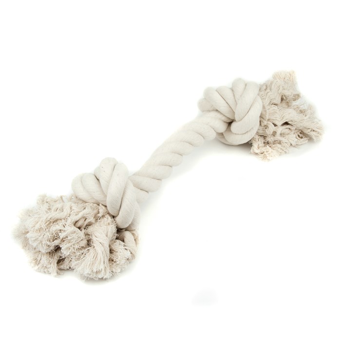 Great & Small Cotton Rope Bone 2 knots Dog Toy