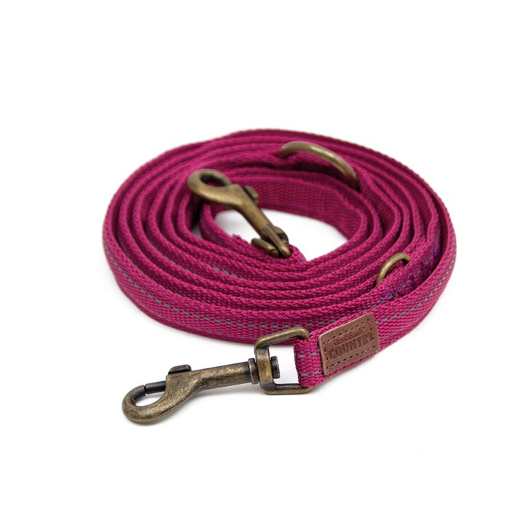 Great & Small Country Adjustable Dog Lead Orchid Pink