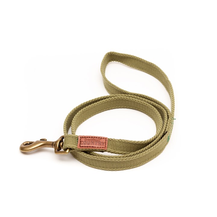 Great & Small Country Canvas Dog Lead Khaki