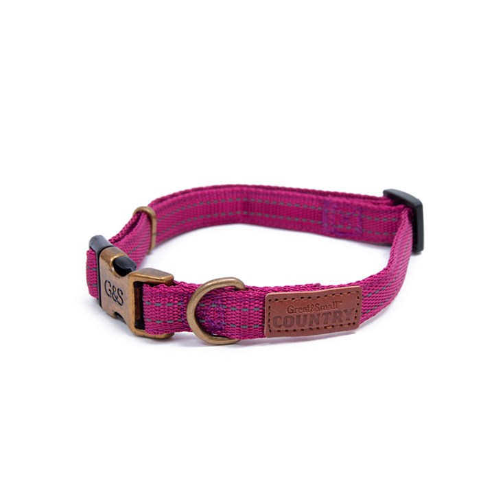 Great & Small Country Dog Collar Orchid Pink