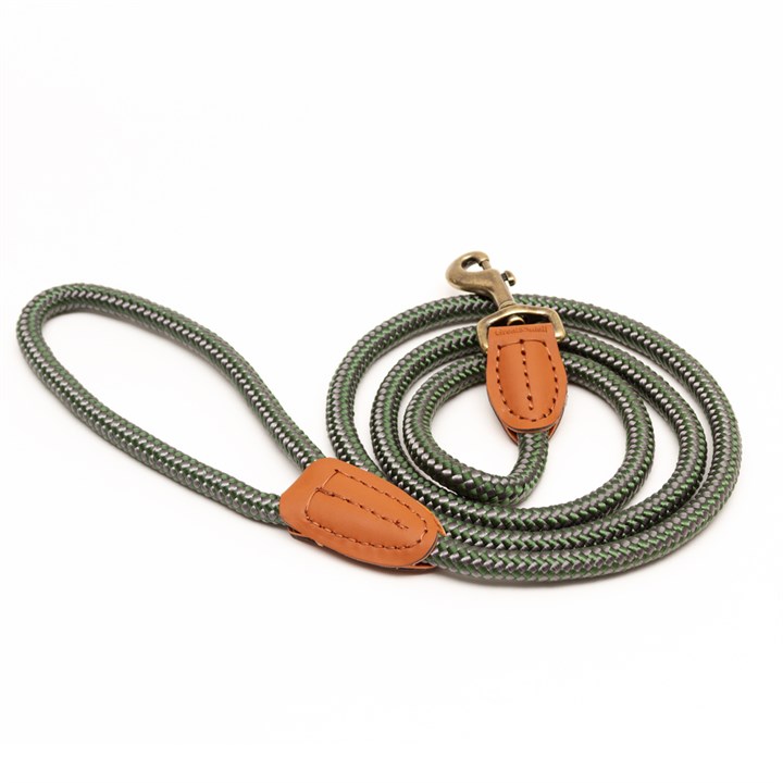 Great & Small Country Rope Trigger Dog Lead Green