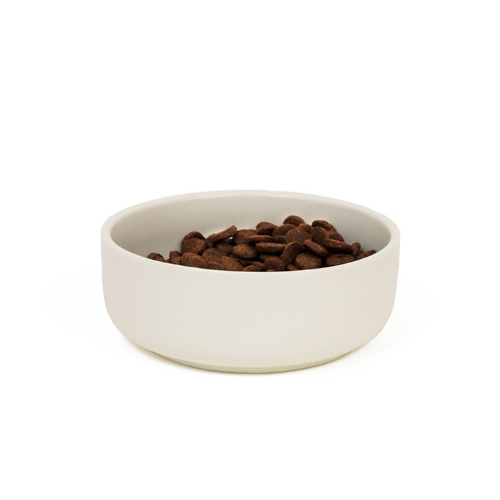 Great & Small Penrose Cream Stoneware Pet Bowl