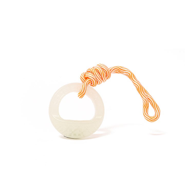 Great & Small Glow in the Dark Ring & Rope Dog Toy