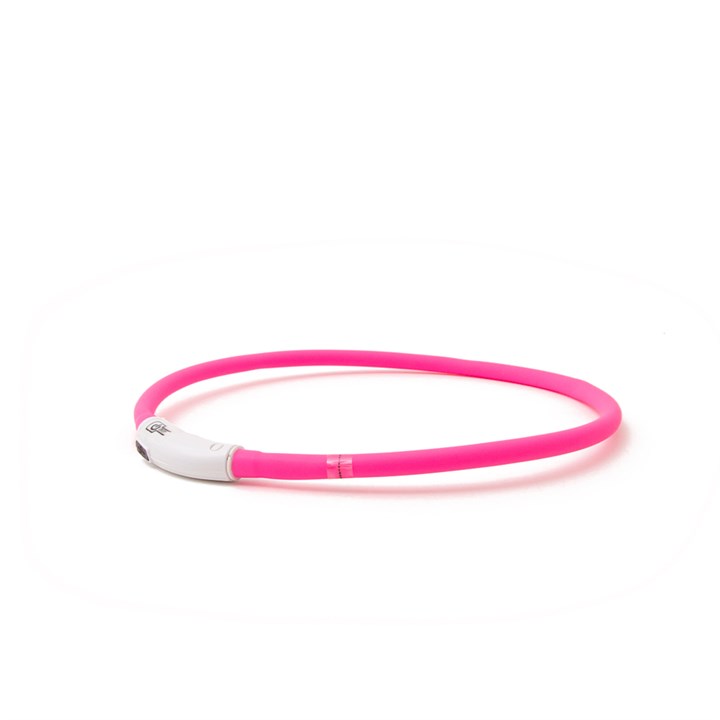 Great & Small Glow LED Rechargeable Dog Collar Pink