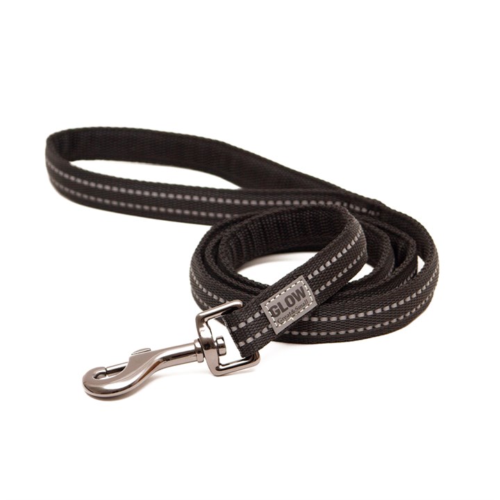 Great & Small Glow Dog Lead Black