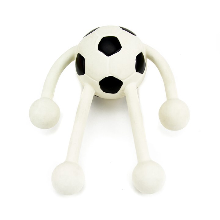 Great & Small Latex Football with Legs Dog Toy