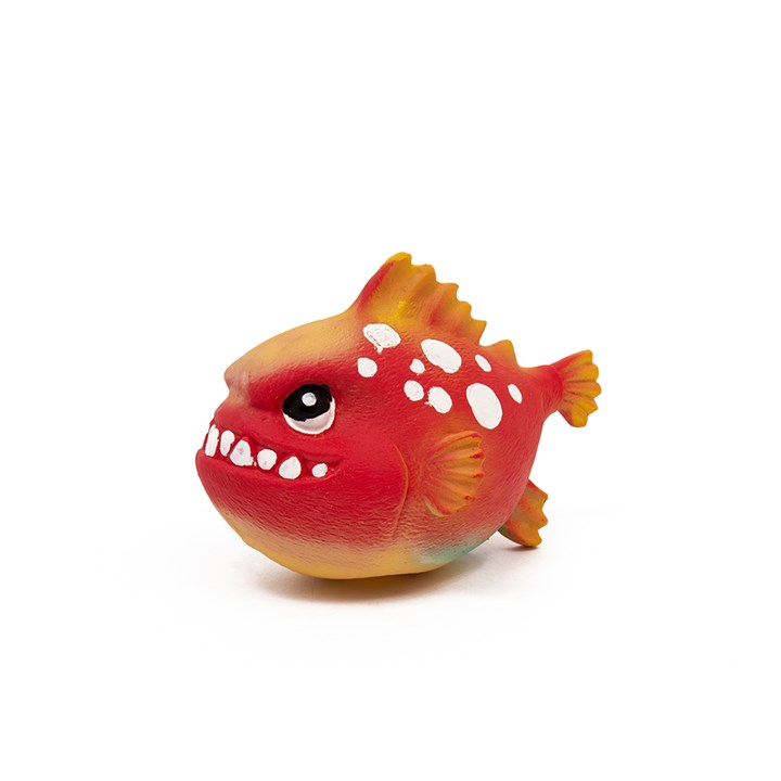 Great & Small Latex Red Piranha Dog Toy