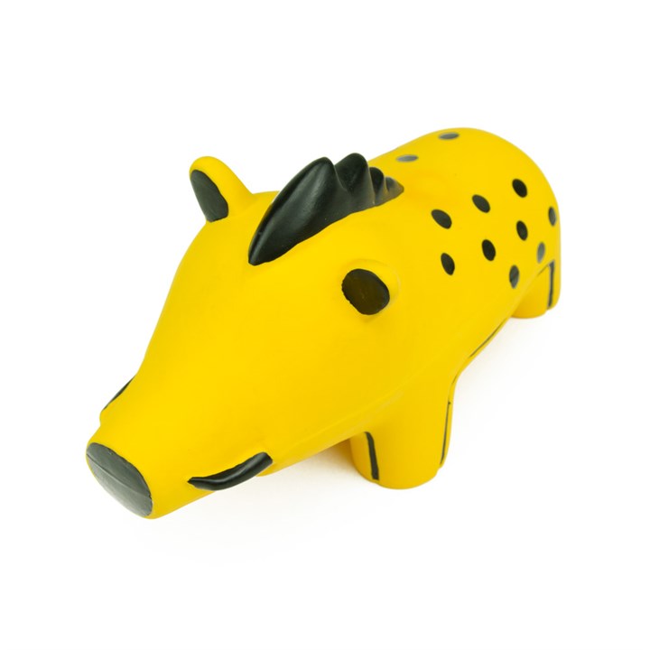 Great & Small Latex Yellow Grunting Boar Dog Toy