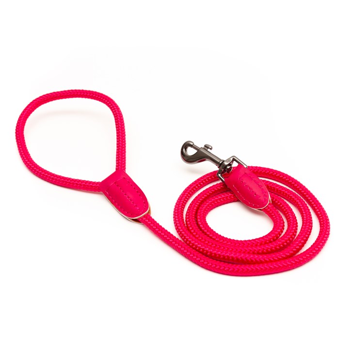 Great & Small Penrose Rope Dog Lead Pink