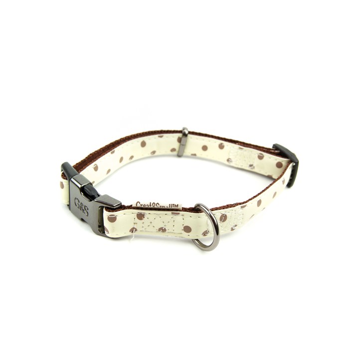 Great & Small Glow Polkadot Dog Collar