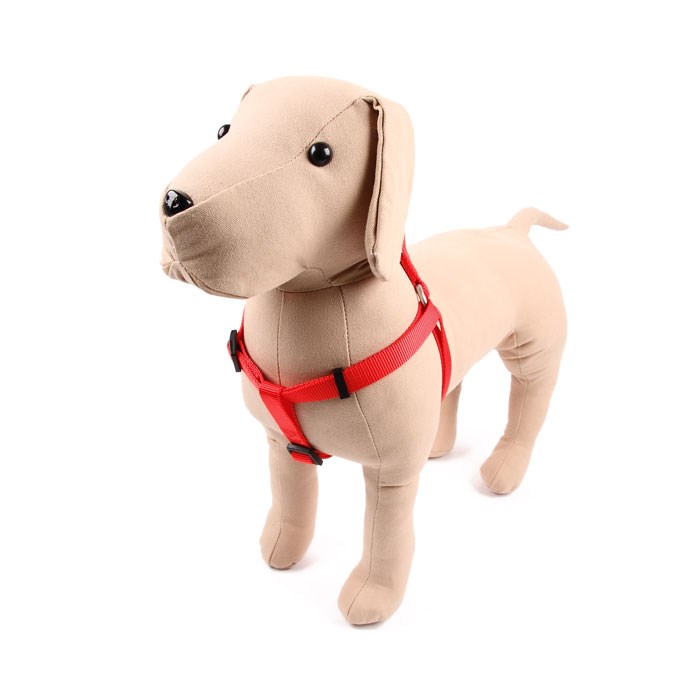 Great & Small Classic Plain Dog Harness Red