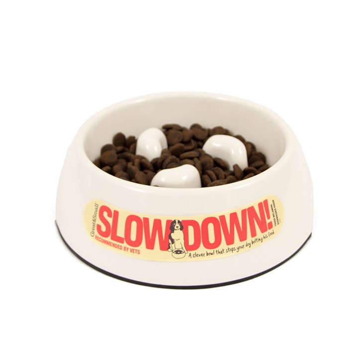 Great & Small Slow Down Melamine Pet Dish