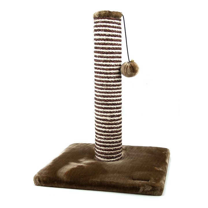 Great & Small Snuggle&Scratch Play Cat Scratcher Brown Plush