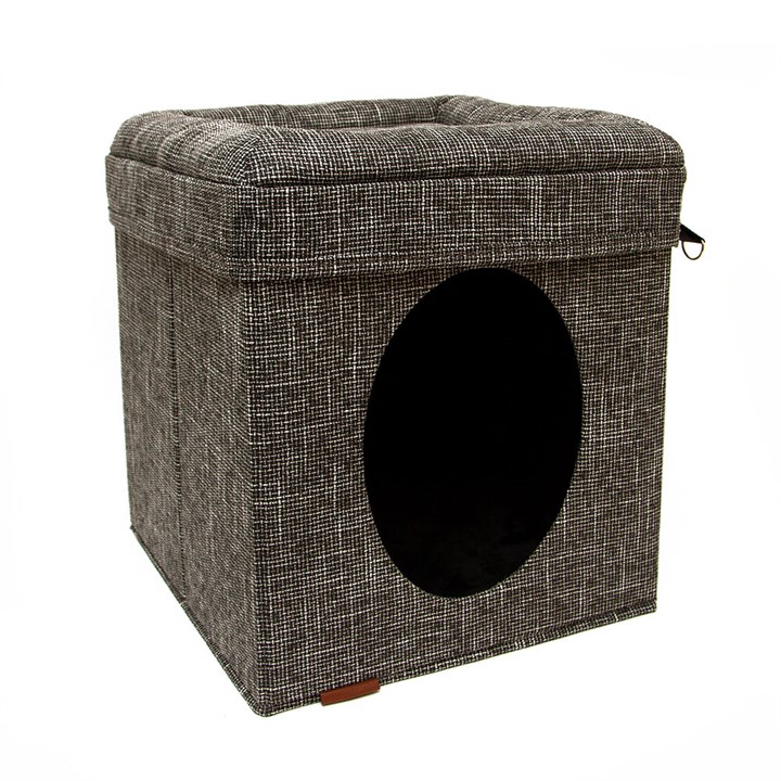 Great & Small Snuggle&Snooze Luxury Cat Cube Hideaway Bed