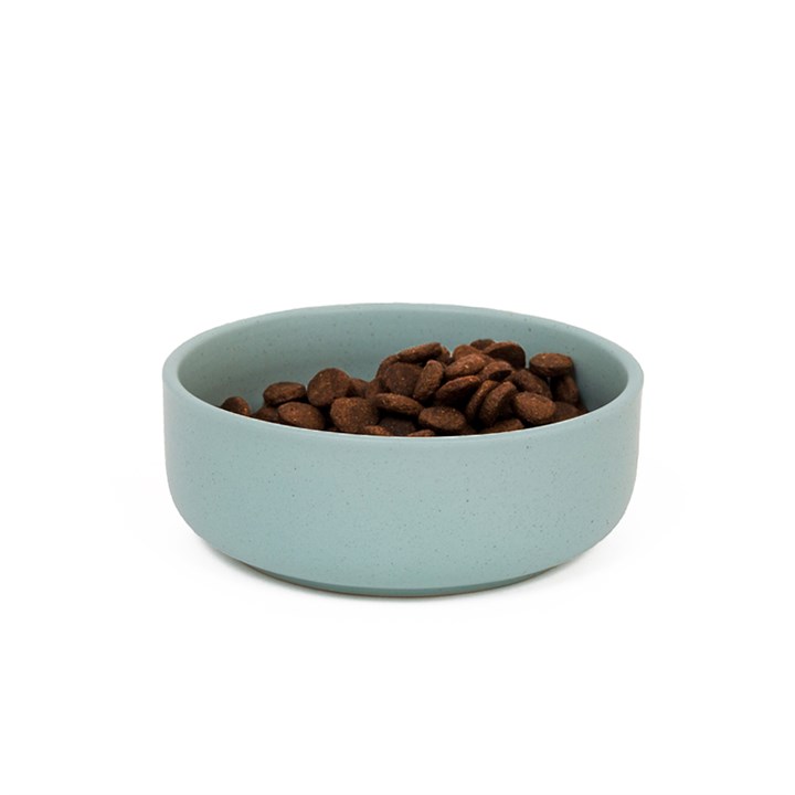 Great & Small Penrose Teal Stoneware Pet Bowl