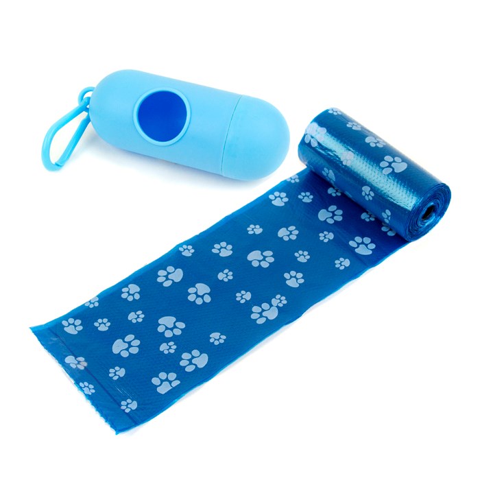 Great & Small Tough Dog Poo Bags Blue Kit