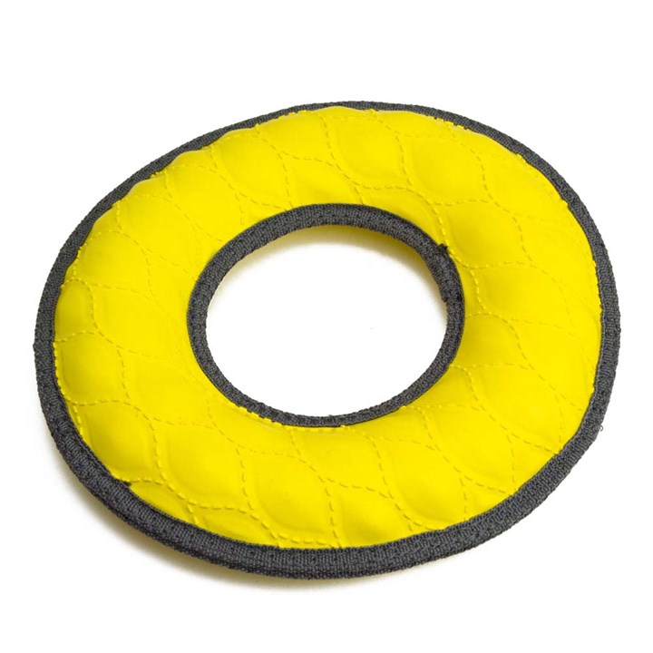 Great & Small Tough Toy Yellow Ring Dog Toy