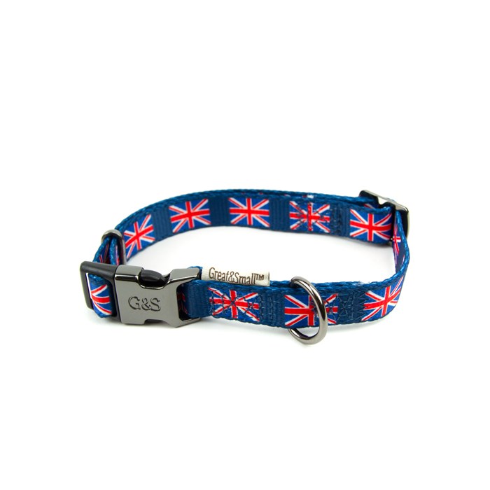 Great Small Penrose Union Jack Dog Collar Pets Corner