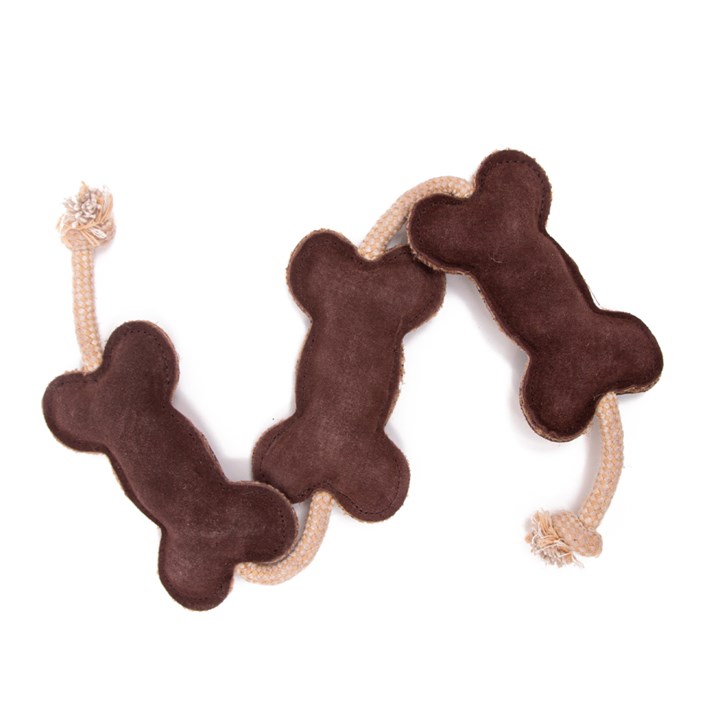 Green Elk Coco Buddies Jute & Bone Dog Toy