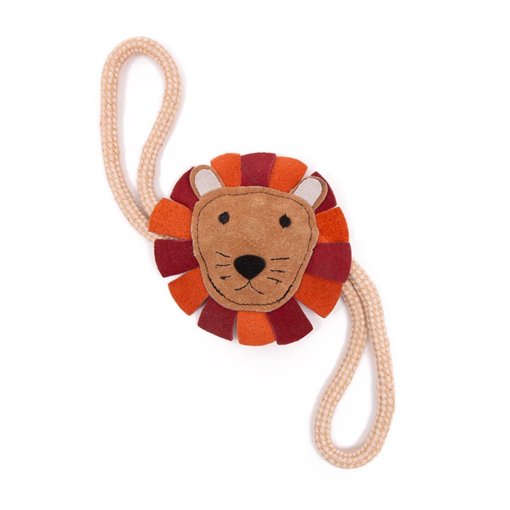 Green Elk Coco Buddies Jute & Lion Dog Toy