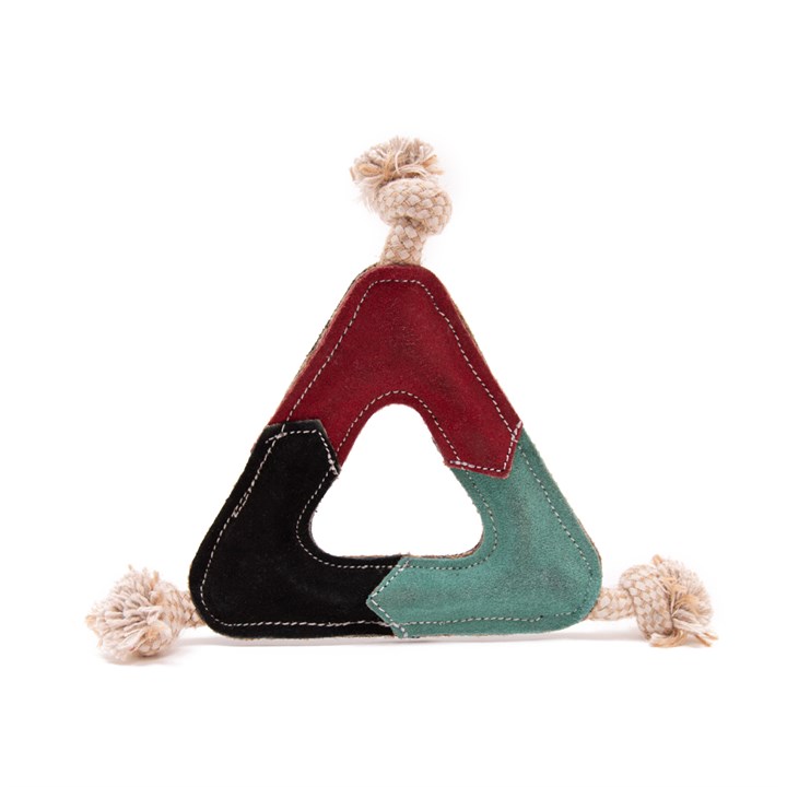 Green Elk Coco Buddies Jute & Triangle Dog Toy