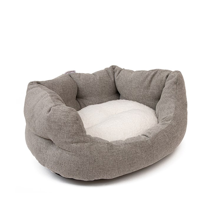 Great & Small Fibre Slumber Dog Bed Grey