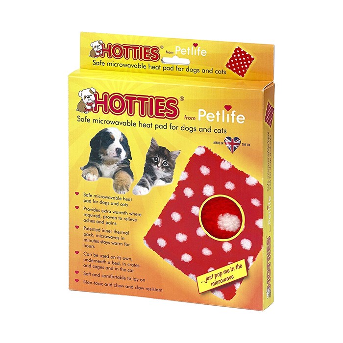 Microwaveable Pet Hottie with Fleece Cover