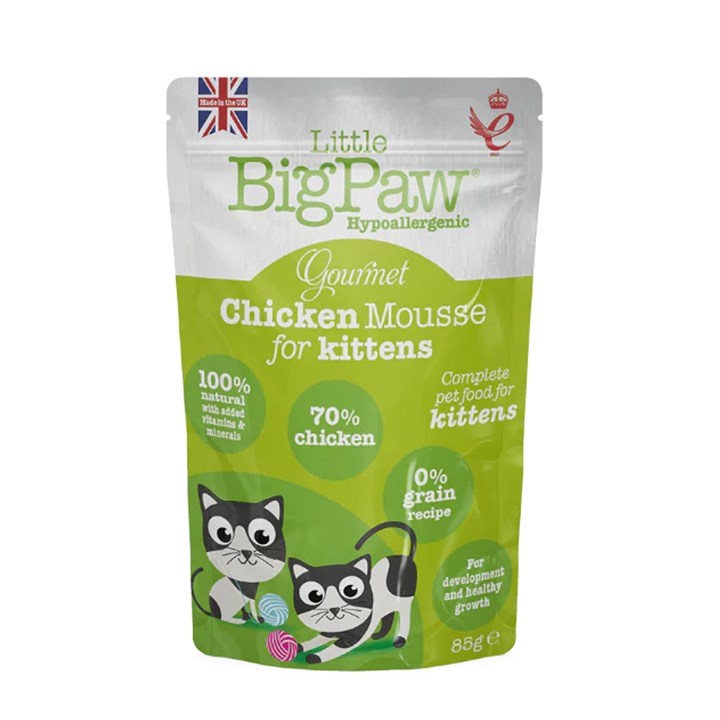 Little Big Paw Chicken Mousse Kittens Cat Food 85g