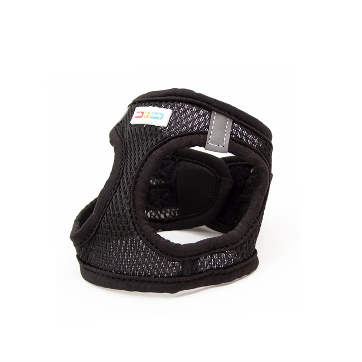 Great & Small Little&Lively Black Mesh Dog Harness with Velcro