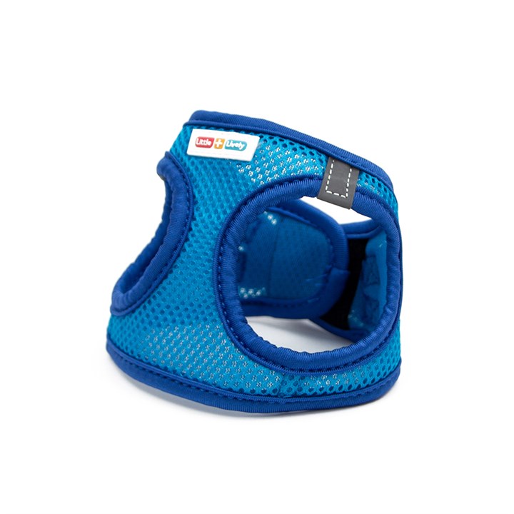 Great & Small Little&Lively Blue Mesh Dog Harness with Velcro