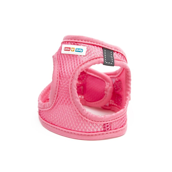 Great & Small Little&Lively Pink Mesh Dog Harness with Velcro