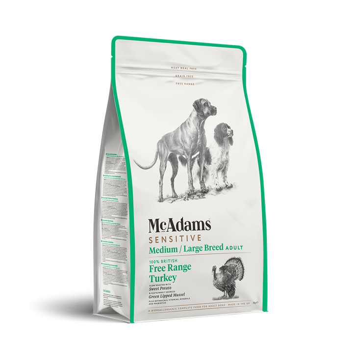 McAdams Sensitive Turkey Medium / Large Breed Dry Dog Food