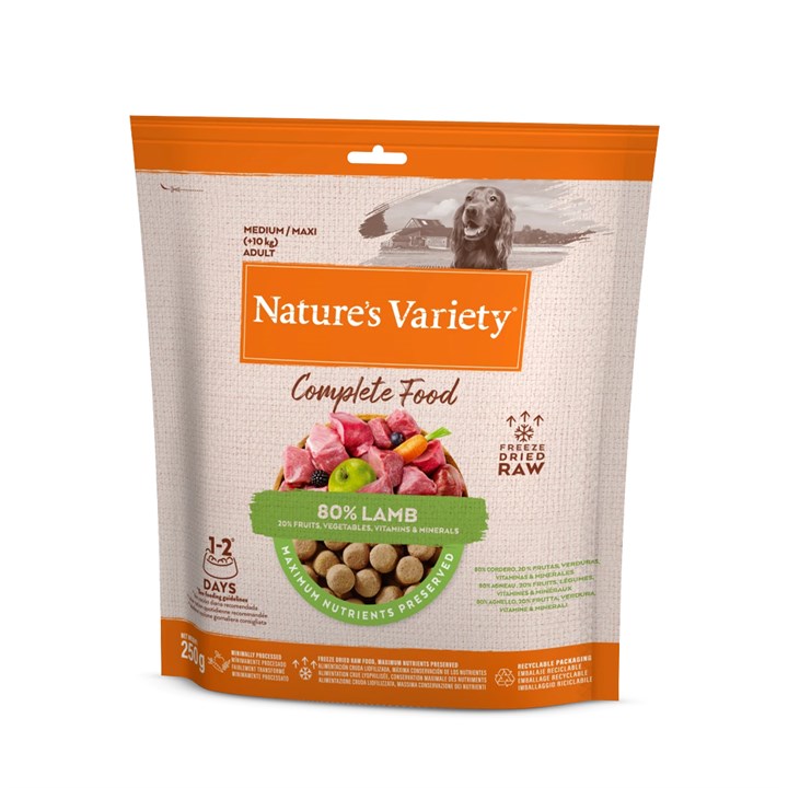 Natures Variety Freeze Dried Complete Dog Food Lamb 250g