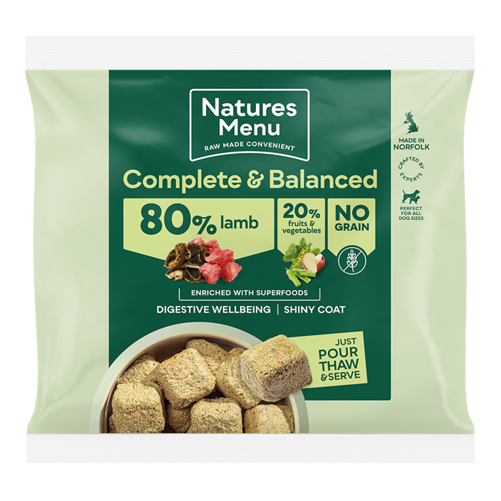 Natures Menu 80/20 Lamb Nuggets 1kg Raw Dog Food